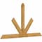 Ekena Millwork Saratoga Rough Sawn Timber Gable Bracket, Western Red Cedar, 96"W x 56"H x 2"D x 6"F, 14/12 Pitch GBW096X56X0206SAR00RWR - alternate 2